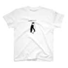 enekoのお部屋の見返り美人ペンギン Regular Fit T-Shirt