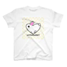 kazeou（風王）のLOVE＆RABBIT(市松)Y Regular Fit T-Shirt