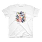 ファンシーTシャツ屋のパステルカラーの花束 Regular Fit T-Shirt