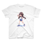 シロクマペンギンのドット絵体操服の女の子 スタンダードTシャツ