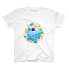 r0no527のリースとお魚たち スタンダードTシャツ