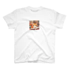 星パンダショップのほんよみかんねこ Regular Fit T-Shirt