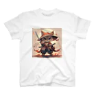 luckycongochanのNeko Samurai Regular Fit T-Shirt