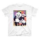 CuteInkoMunchのパンダの冒険 スタンダードTシャツ