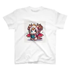 可愛らしいドラゴンのイラストグッズ店のかわいいドラゴンのイラスト スタンダードTシャツ