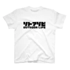 QUQU_WORKSのソトアソビ アウトドアライフ キャンプ 外遊び ブラック Regular Fit T-Shirt