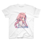 KAMIBUKROのかわいい女の子 スタンダードTシャツ