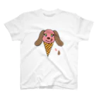 いも虫犬のソフトクリームdog スタンダードTシャツ