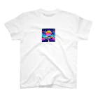 お茶目なドット絵のドッド絵車 Regular Fit T-Shirt