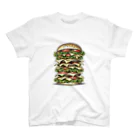 blacktomatoのゾウさんのハンバーガー スタンダードTシャツ