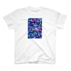 BUNNY-ONLINEのネオンアメコミアート79 スタンダードTシャツ