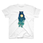 吉川 達哉 tatsuya yoshikawaの月の満ち熊 (FULL MOON BEAR) Regular Fit T-Shirt