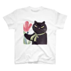 ともちのラクガキ🖍(チーム防衛部)のジェントル黒猫さんTシャツ Regular Fit T-Shirt