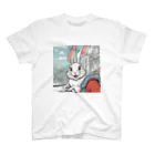 kawaki-yの愛くるしいうさぎ スタンダードTシャツ