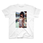 OPI_TT_RyumisVelnの褐色の女の子が贅沢な温泉でまったりと過ごしています。 Regular Fit T-Shirt