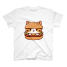 ゆるきゃら製作所の猫バーガー スタンダードTシャツ