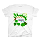 しりわれるの石仏と植栽 スタンダードTシャツ