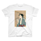 寿めでたや(ukiyoe)の浮世絵：喜多川歌麿_婦女人相十品・煙草の煙を吹く女 スタンダードTシャツ