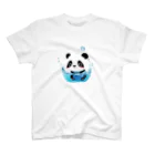 waterpandaの水に落ちるパンダ スタンダードTシャツ