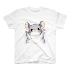 もふっとチンチラ🐭のばんざいチンチラ Regular Fit T-Shirt