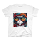 DezamaLandの戦闘猫 Regular Fit T-Shirt