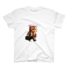 taki・ショップの【猫】サラリーマン風 スタンダードTシャツ