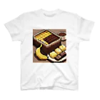 kawaiidoubututatiのチョコレートとバナナのデザートチャーハン スタンダードTシャツ