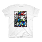 artman galleryのいくたけん『薔薇とカスミ草』 スタンダードTシャツ