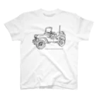 ファンシーTシャツ屋のJeep イラスト ライン画 Regular Fit T-Shirt