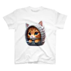 〜たけしゃんのお店〜の三毛猫とニット帽④ スタンダードTシャツ