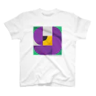 MFSFの"Flower" y-purple Regular Fit T-Shirt