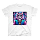 AIフォトSHOPのイケ猫DJ スタンダードTシャツ