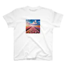 終わらない夢🌈の壮大な風景✨チューリップ🌷バージョン🌈 Regular Fit T-Shirt