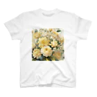 okierazaのペールイエローテーマの花束 スタンダードTシャツ