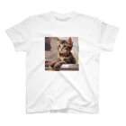 chonenの猫の絵画風イラストグッズ スタンダードTシャツ