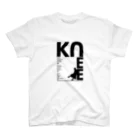 佐倉薫の 絶対Knee！ 勝ち取ります SHOPのKNEEシャツ（Blackロゴ） Regular Fit T-Shirt