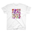 square屋の面字「桜梅桃李」(2×2) Regular Fit T-Shirt