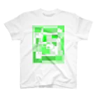 Friendly ChaosのデザインF(Green John) Regular Fit T-Shirt