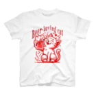 LOVE_BEERのビール大好き猫ちゃん（ビアネコ） スタンダードTシャツ