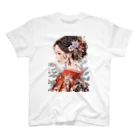 AQUAMETAVERSEの和服姿の女性　sanae 2074 スタンダードTシャツ