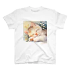 PIXELSのいねむり子猫 スタンダードTシャツ