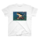 のび工房の自転車ねこ スタンダードTシャツ