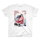 AQUAMETAVERSEの富士山と桜の花とかぐや姫　Tomoe bb 2712 スタンダードTシャツ