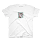 yu_yu_の子供が考えてくれた猫 スタンダードTシャツ