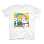 DanefushiのFUKUOKA TOWER with CAT Regular Fit T-Shirt