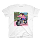 レブルおばさんのぽっちゃりおばちゃんライダー スタンダードTシャツ