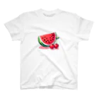 jokemanのスイカとチェリー Regular Fit T-Shirt