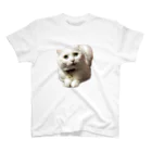 浪漫の白猫レオン スタンダードTシャツ