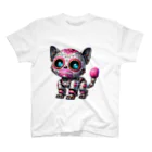 KVM｜kitten ＊ venetian-maskの仮面のロボット猫 ① スタンダードTシャツ