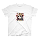 michael−skショップの猫侍 Regular Fit T-Shirt